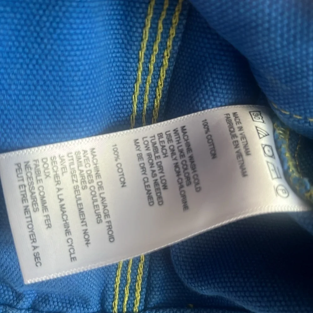 BDG Bright Blue Cropped Jean Jacket Size Small - Picture 10 of 12